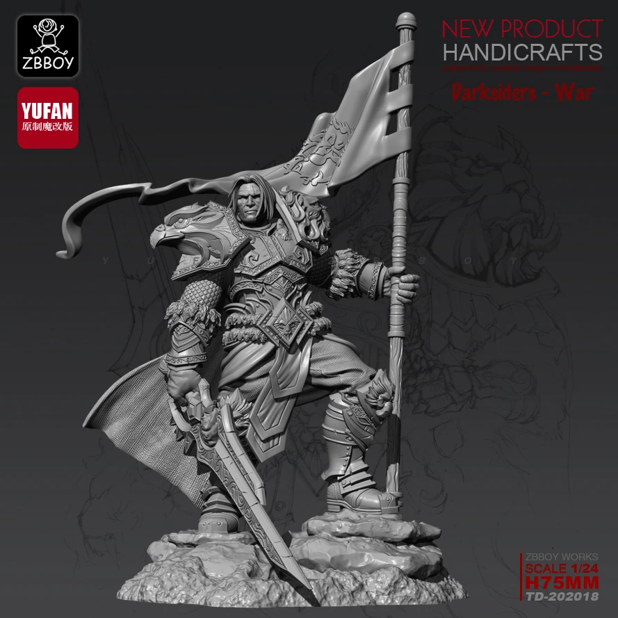 Коллекция 1/24 года наборы из смолы модель модели варского солдата