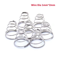 tower spring wire 1mm 2mm 304 stainless steel conical compression springs taper pressure spring