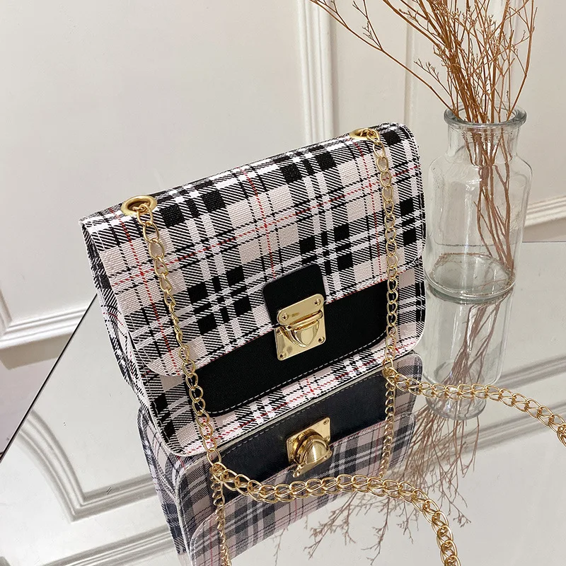 Printed Small Square Bag 2023 Autumn And Winter Korean Version Ladies Diagonal One-Shoulder Personalized Purse Bag