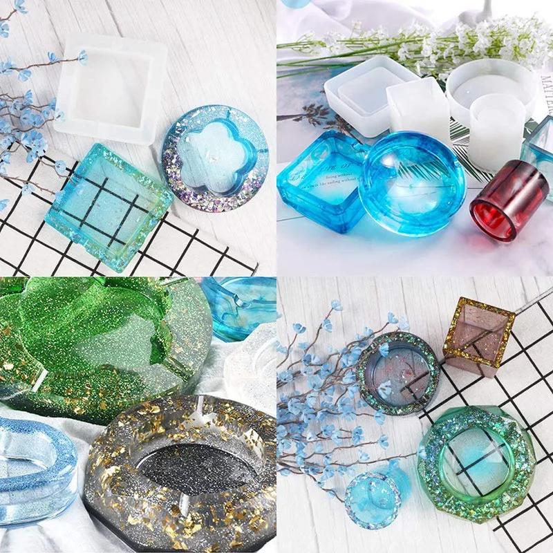 Силиконовая форма из смолы 8 шт. художественные формы для литья на горках