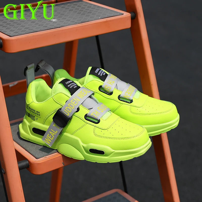 

Кроссовки GIYU мужские на толстой подошве, модная износостойкая Вулканизированная подошва, кроссовки для бега, тенниса Super Star