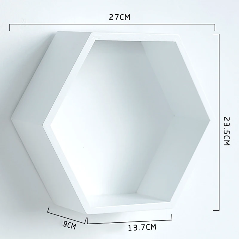 Деревянный настенное крепление шестиугольная рамка книга цветочный горшок