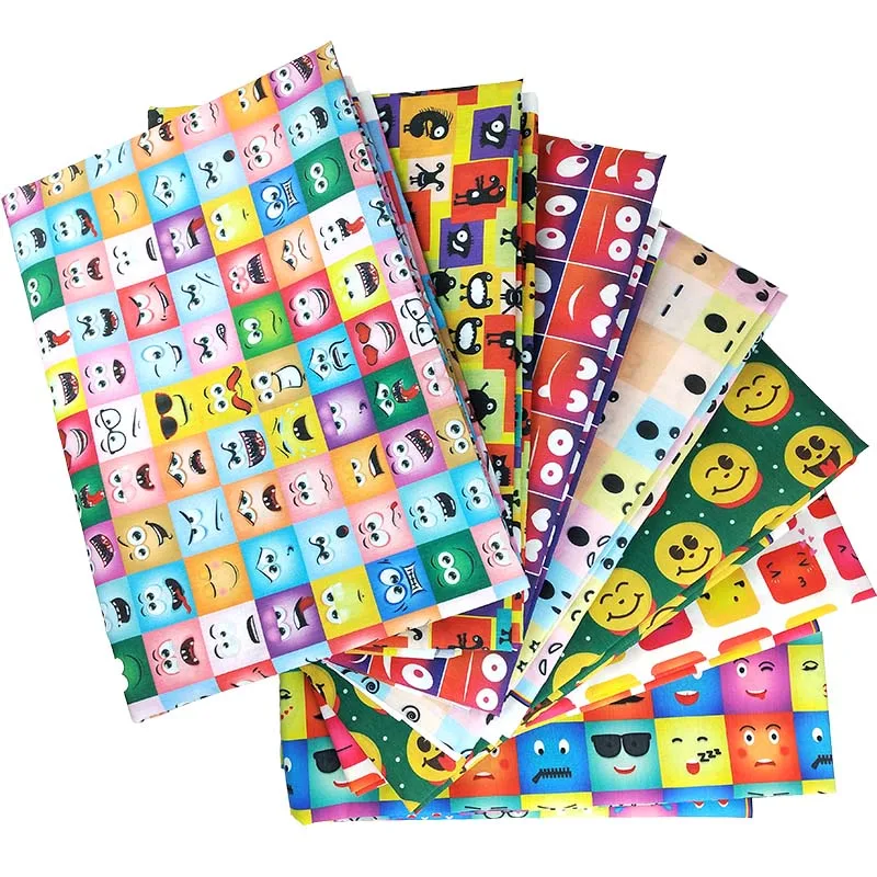 50*145 см сетчатая мультяшная печатная Полиэстеровая хлопчатобумажная ткань для