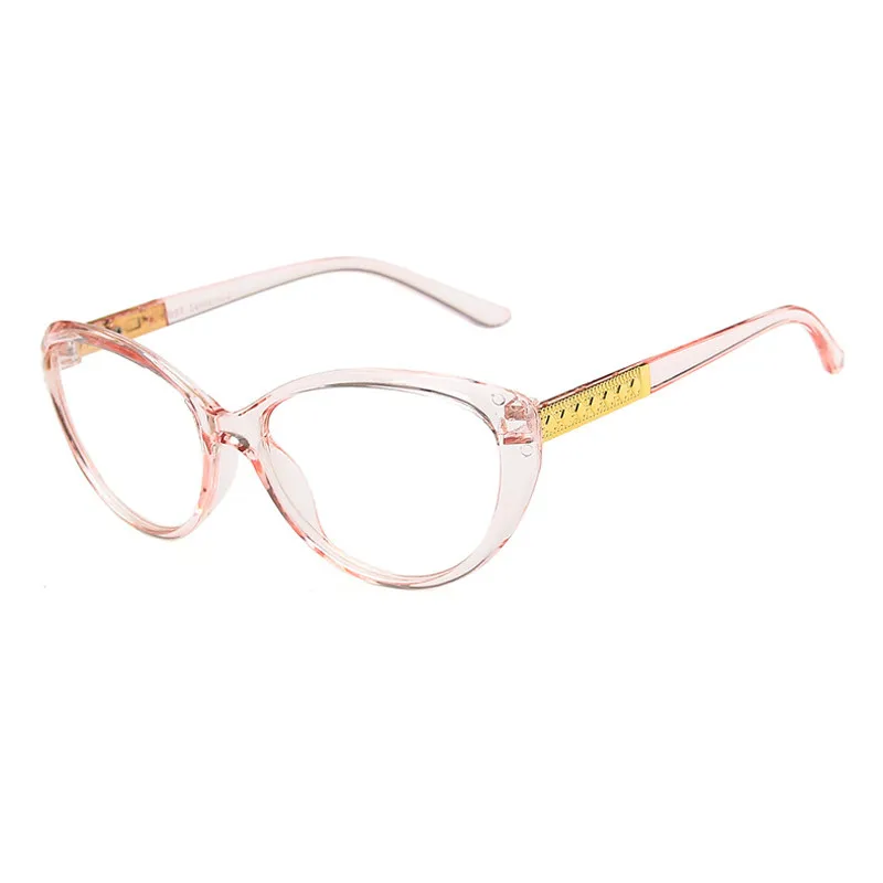 IBOODE Sexy Cat Eye Glasses Frames Men Women Optical Fashion Computer GlassesRetro Cat Eye Glasses Sexy Optical Glasses - Цвет оправы: YJ7778.3