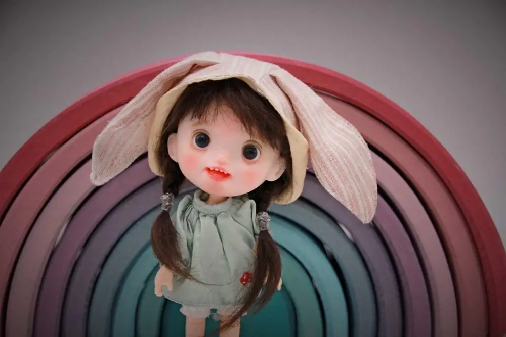 Nude doll 8 OB11 кукла ручной работы на заказ 1/8 BJD куклы OB голова и Обнаженная кукла Полимерная глина - Цвет: Nude doll 8