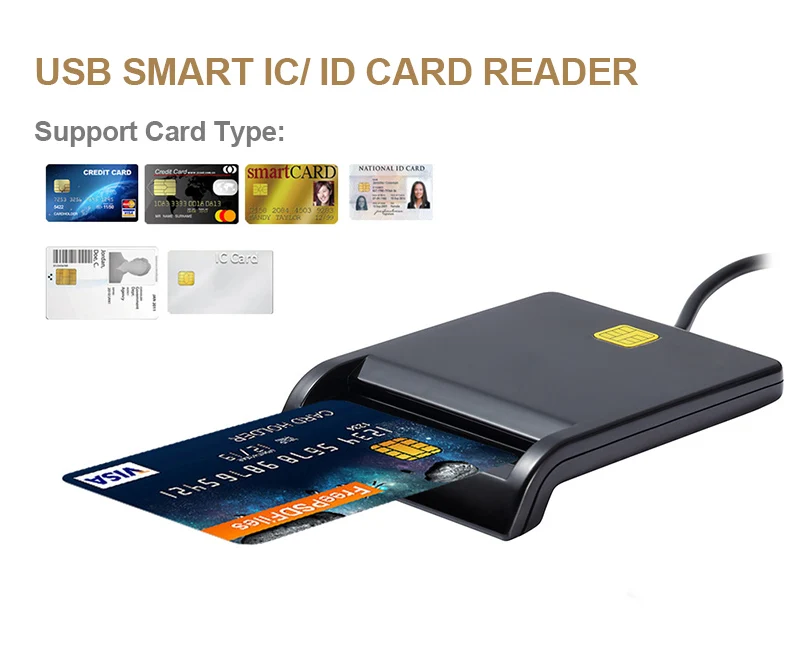 UTHAI X01 USB считыватель смарт-карт для банковских карт IC/ID считыватель карт emv Высокое качество для Windows 7 8 10 Linux OS USB-CCID ISO 7816