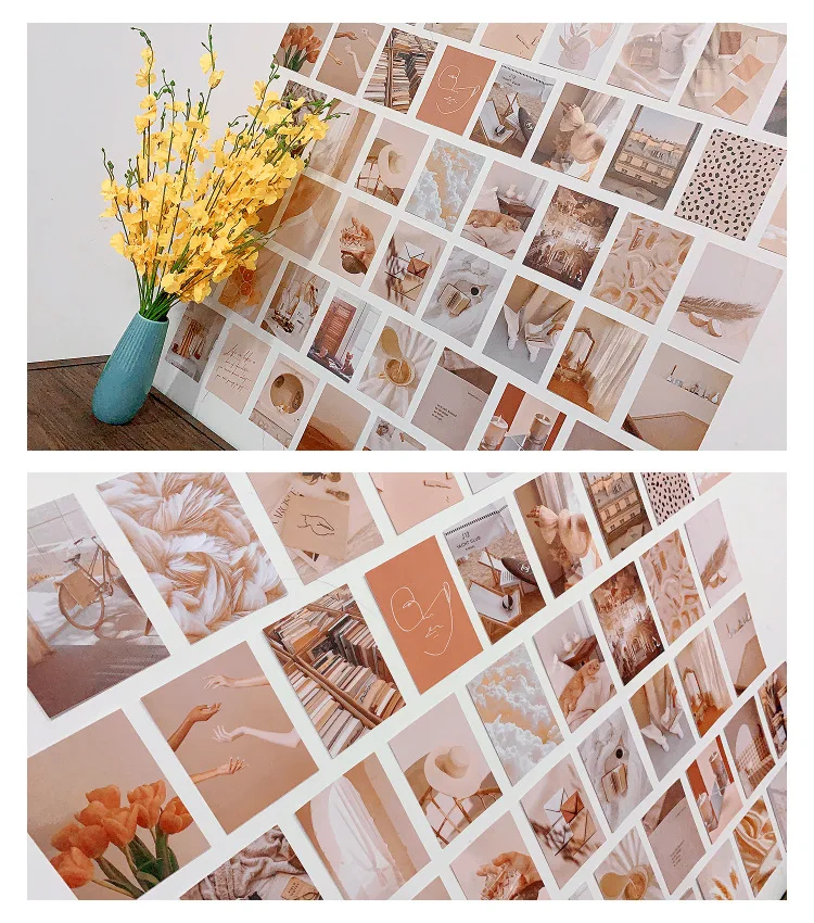 50pcs Vintage Flower Aesthetic Pictures Wall Collage Kits Antique Floral Botanical Educational Mushroom Art Home Decor - купить по