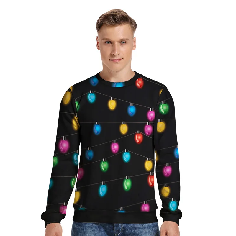 Креативный Рождественский светильник с 3D принтом новинка зимний Уродливый