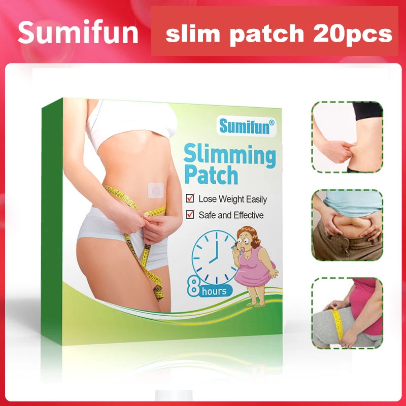 20 шт./кор. новый тонкий патч пупка Стикеры для похудения Сжигание жира уменьшения