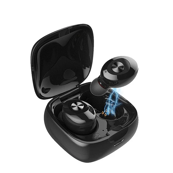 XG12 TWS Bluetooth наушники ES01 5,0 сенсорные беспроводные наушники 9D стерео спортивные водонепроницаемые мини гарнитура громкой связи Мощный светодиодный дисплей - Цвет: XG12