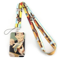 ya83 eternal memory art oil painting lanyard neck strap rope for mobile cell phone id card badge holder card cover with lanyard