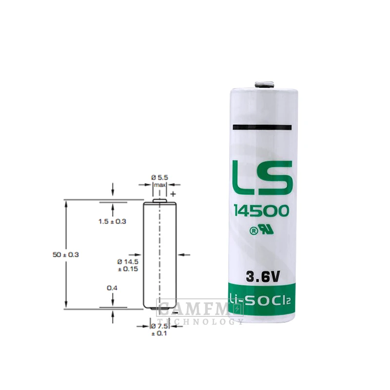 8 шт. LS14500 расходомер воды/электроэнергии/газа часовая батарея в реальном времени