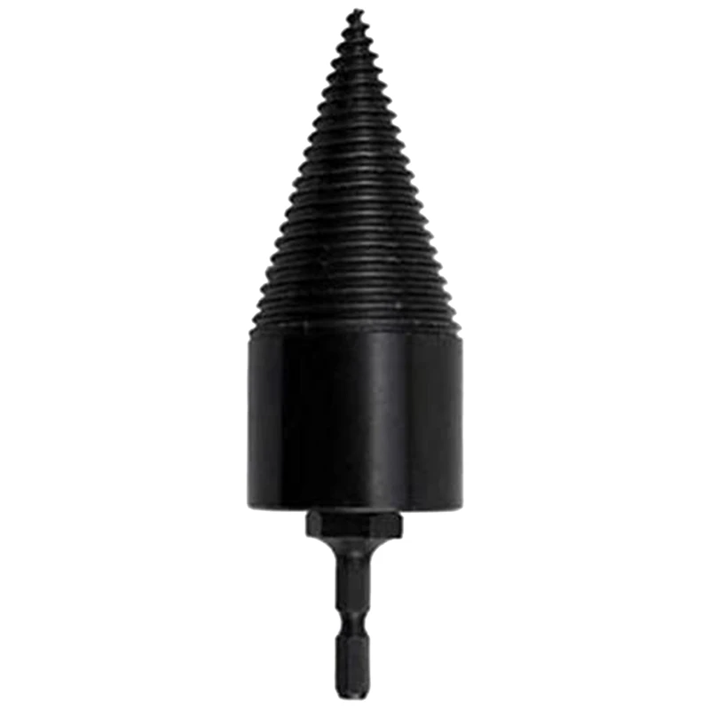

42mm Hex Shank Firewood Splitter Machine Drill Wood Cone Reamer Punch Driver Step Drill Bit Split Drilling Tools