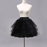 cosplay maid wear lolita pettiskirt short no hoops petticoat girls ballet mesh yarn skirt petticoats