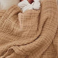 6 layer baby bedding blanket swaddling blankets cotton warm student office winter cover leg nap blanket 105x105cm