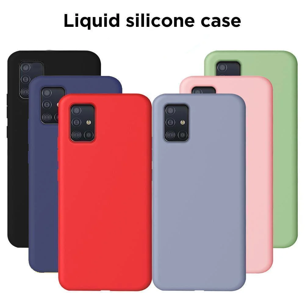 

Силиконовый чехол для телефона Samsung A51, чехол из жидкого ТПУ для Samsung Galaxy A71 M10 A30 A40 A50 A30S A50S A70 A80 A90, чехол