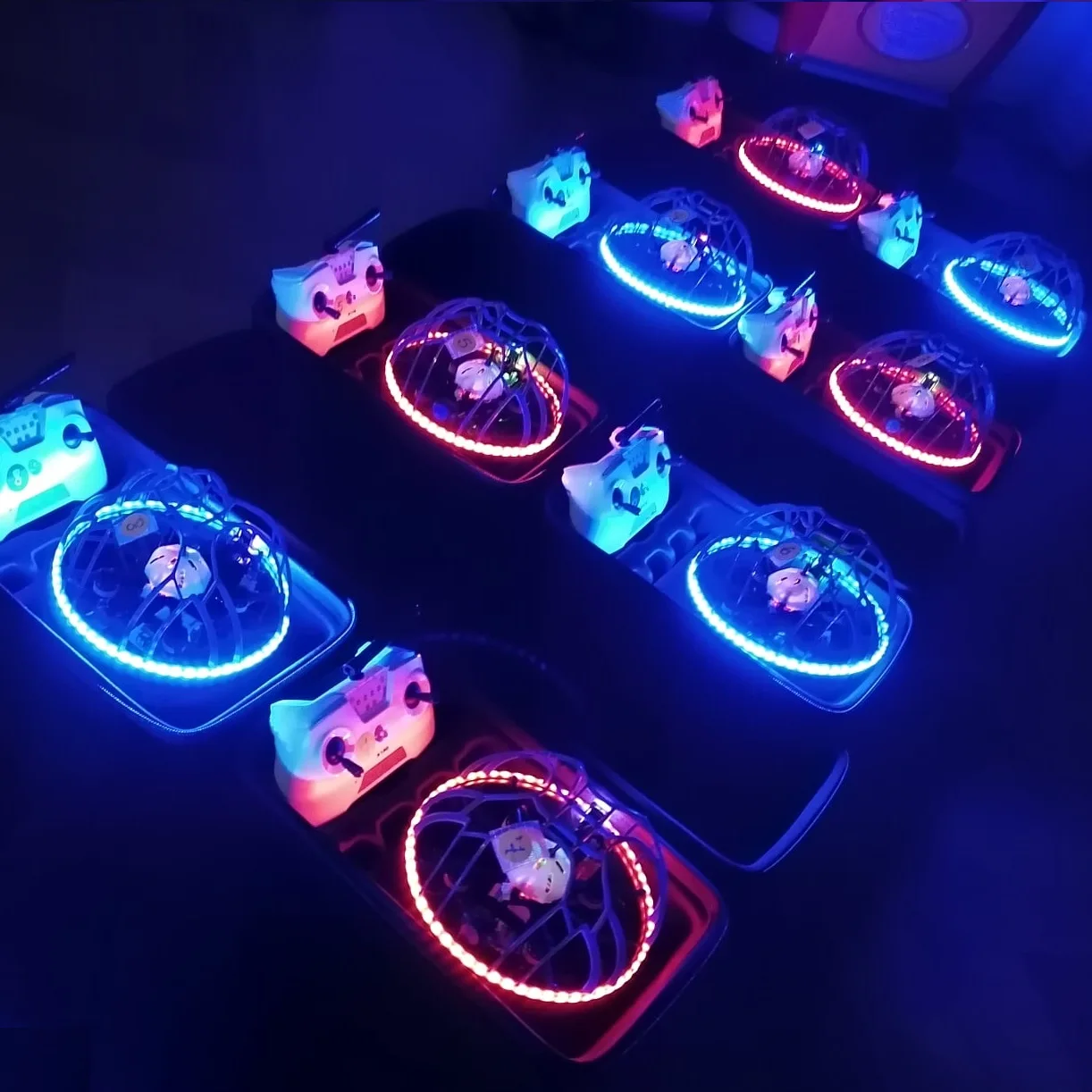 LDARC FB156 RTF Flyball футбольный Дрон 87,5 мм Колесная база Droneball для спортивных соревнований четырехъядерный комбинированный для начинающих без батареи