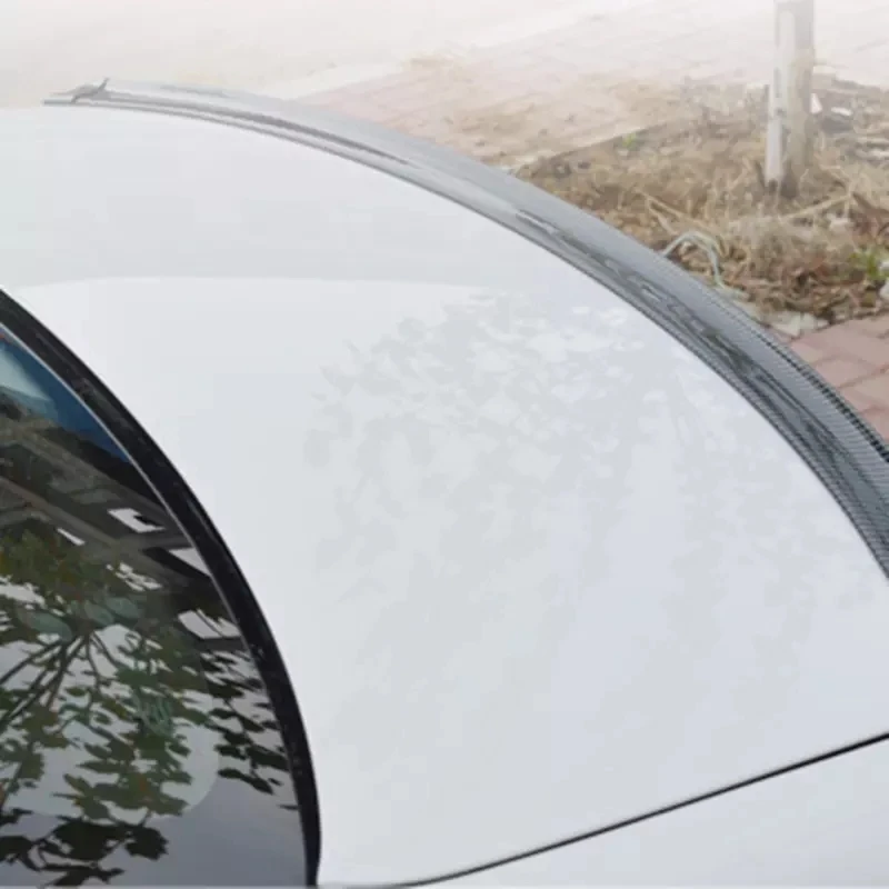 

Автомобильное универсальное резиновое заднее крыло с узором из углеродного волокна, без перфорации, заднее крыло, спойлер из углеродного в...