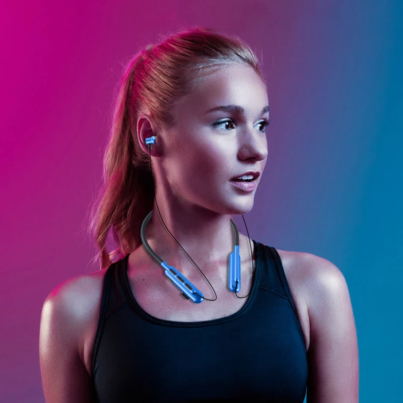 MPLSBO T26 ожерелье Bluetooth беспроводные наушники-вкладыши с микрофоном Поддержка TF