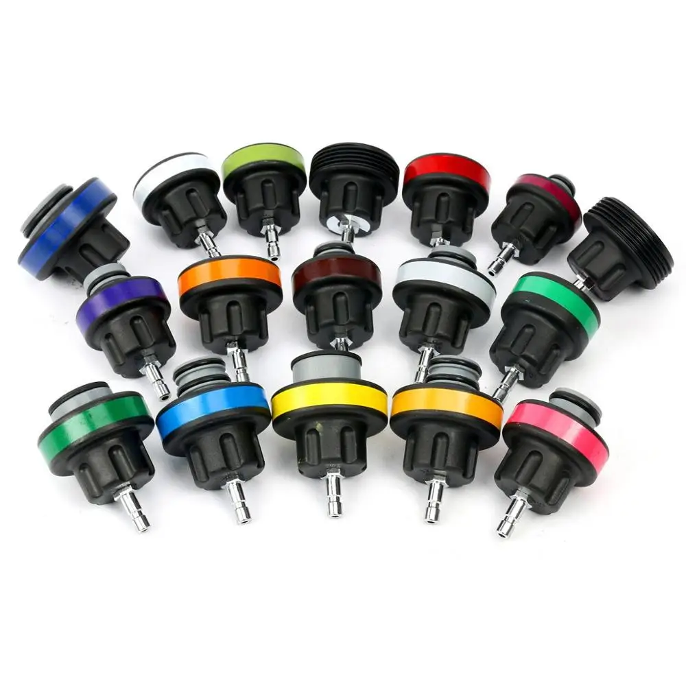 Набор для проверки давления в системе охлаждения радиатора 28 шт. Универсальный тип подключения по вакууму с обнаружением утечки воды из резервуара.