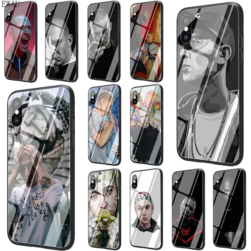 EWAU российский рэпер оксимирон чехол для телефона из закаленного стекла iphone SE 2020 5