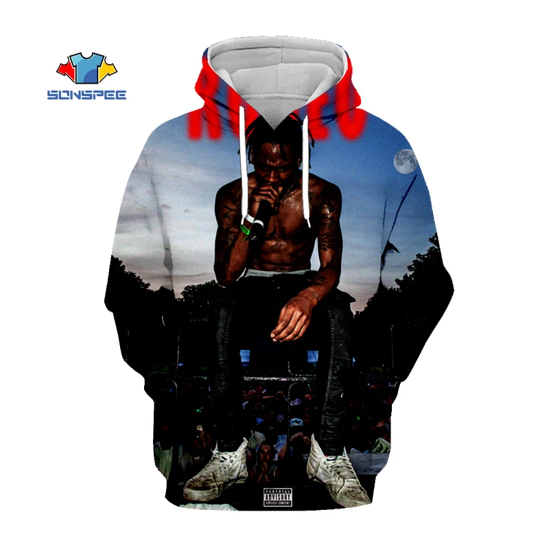 

SONSPEE3D Printing Travis Scott Harajuku Men's Hoodie Sweatshirt Ladies Pullover Adult Casual Fashion Street RapperHip Hop