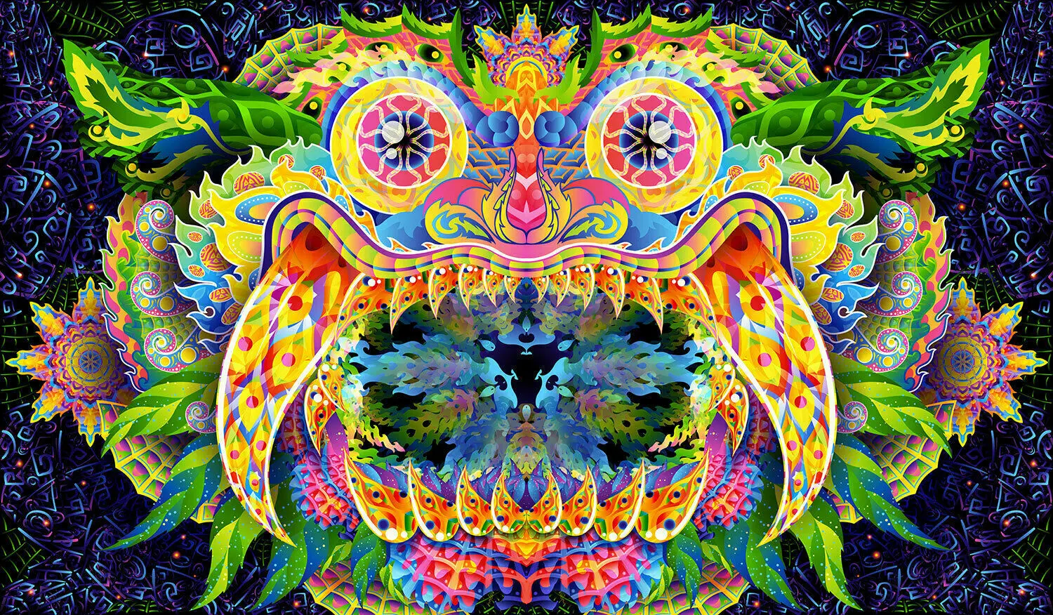

Custom Uniqued Tapestry Psychedelic Art Banner Psy Wall Hanging