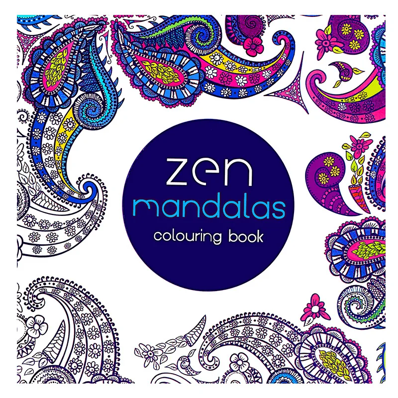

24 Pages Beautiful Mandala Flower Coloring Book Painting Graffiti Book Children Girls Art Drawing Relieve Stress Leisure Book