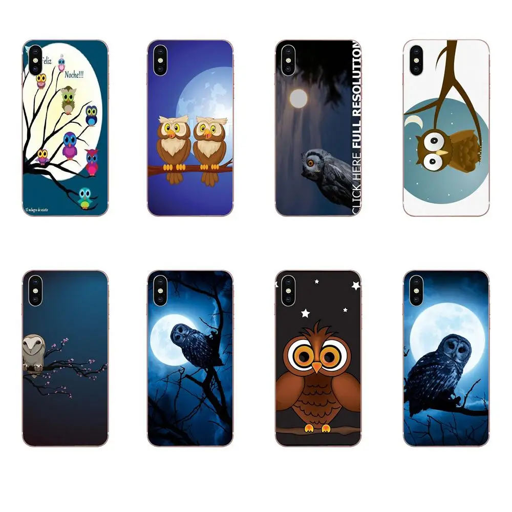 Ночная Сова мультфильм в дереве для Xiao mi 3 4 4C 4i 5 5s 5X6 6X8 SE Pro Lite A1 Max x 2 Note