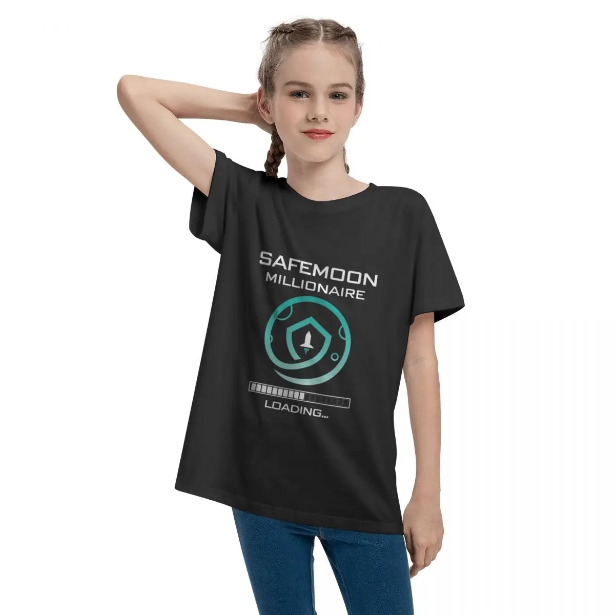 

Funny Safemoon Millionaire Crypto Teenage T-shirt Unisex Comfortable Fashion Summer Tops 100% Cotton