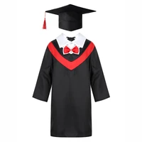 kids graduation gown boys girls preschool primary school prom clothing with tassel cap students bachelor costumes outfits