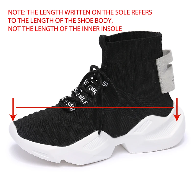 

Women Vulcanized Sneakers High Top Platform Sock Boots Dad Shoes Designer Female Thick Sole Mesh Breathable Black Women Shoes