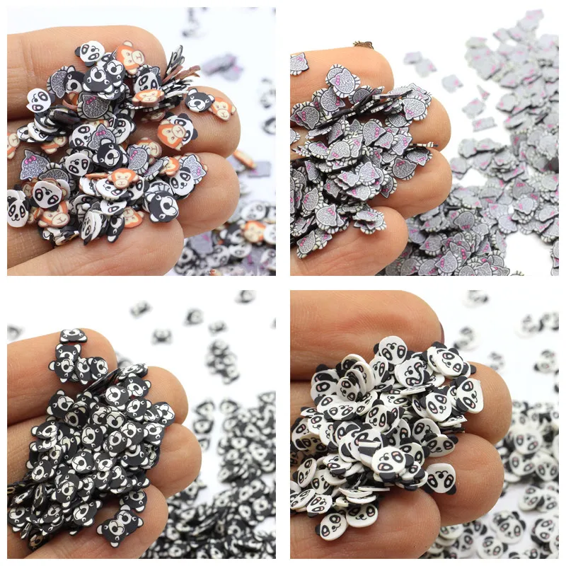 20 г/пакет мультфильм Животные ломтики Декор Добавки для Slime наполнитель поставки