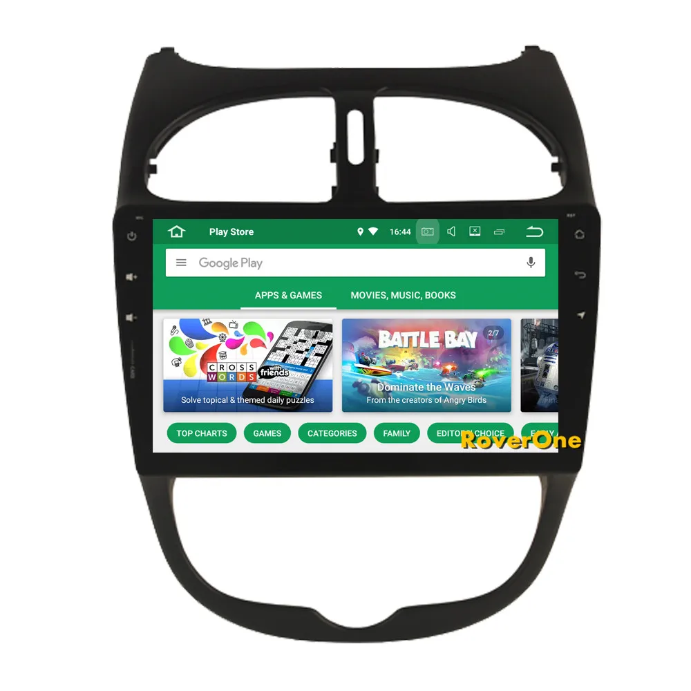 RoverOne автомобильный мультимедийный плеер для peugeot 206 206CC 206SW Android 9,0 4G+ 64G Octa Core радио gps навигация головное устройство Phonelink