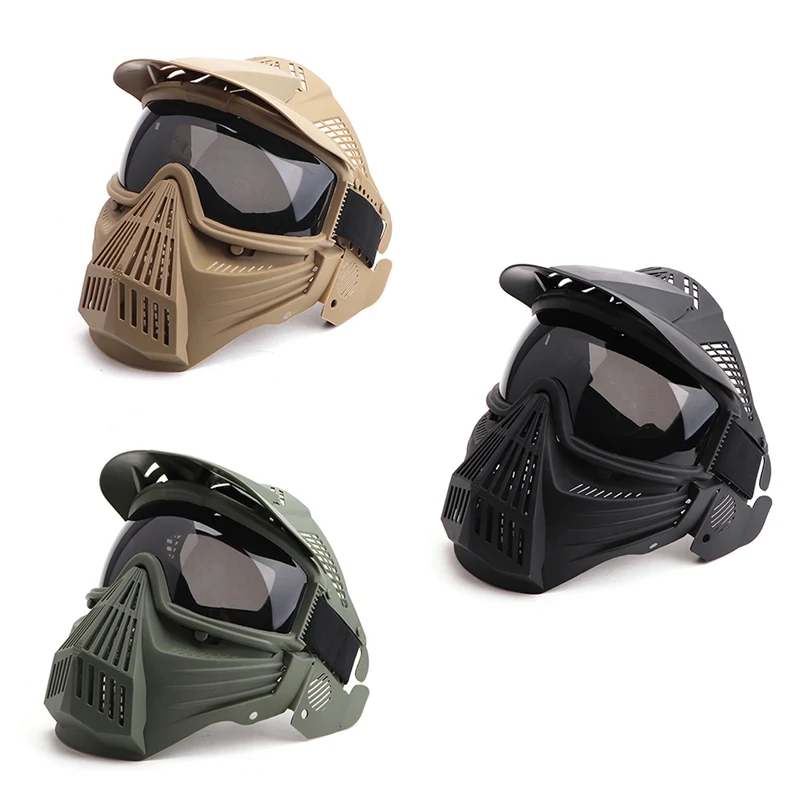 Маска на все лицо с прозрачными линзами противотуманный шлем из АБС-пластика
