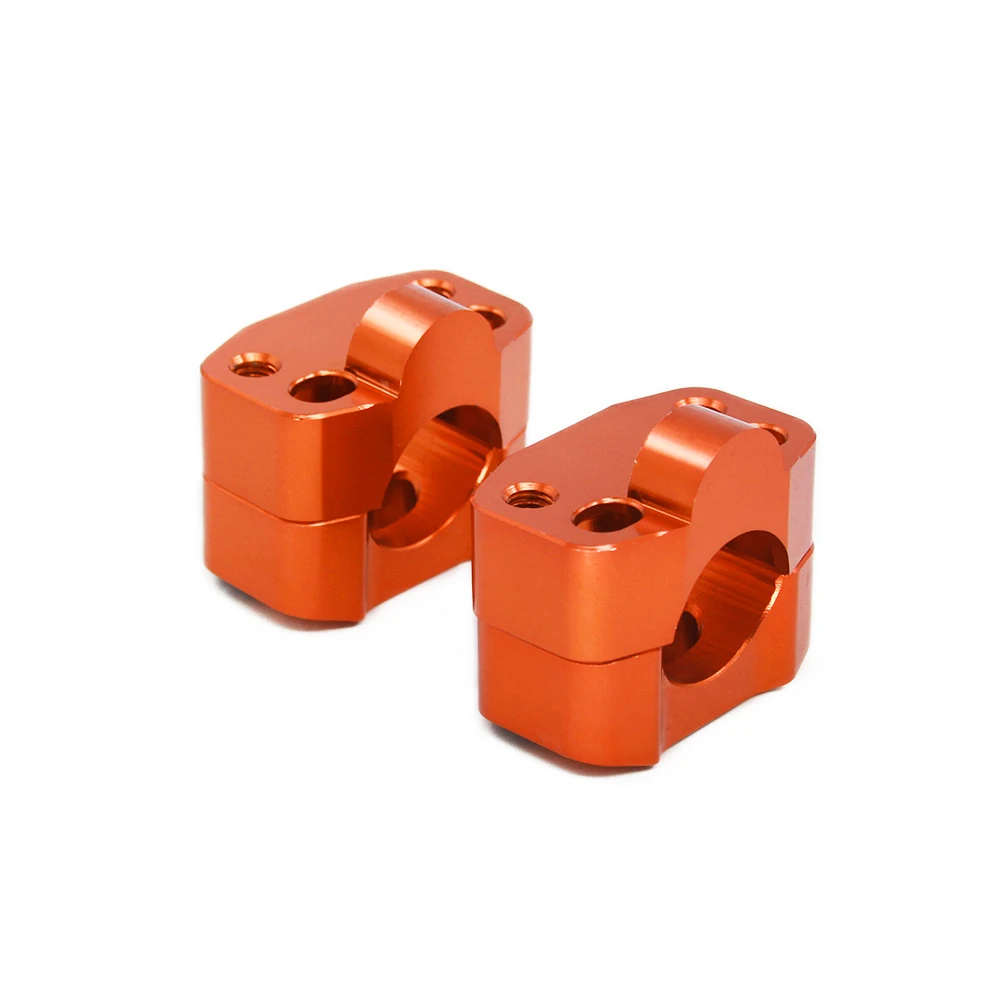 Мотоцикл 1 1/" 28 мм CNC алюминиевый руль стояк зажим бар крепление для KTM EXC EXCF SX XC XCF XCFW 125 150 250 350 450 530 - Цвет: Оранжевый