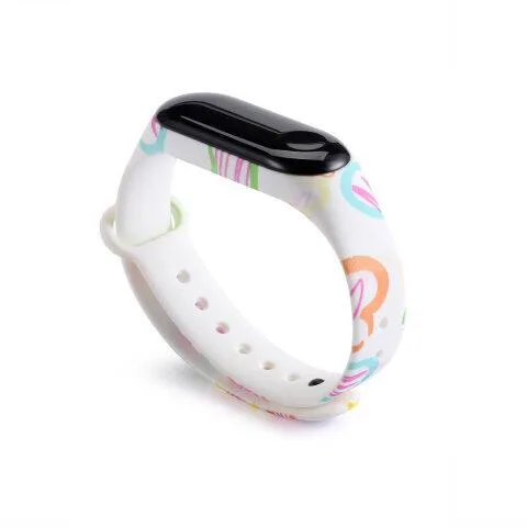 Цветной Xiaomi mi браслет 4 3 ремешок сменный Браслет для Xiaomi mi Band 4 3 силиконовый браслет correa mi 3 ремень Различные цветы