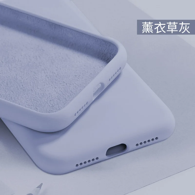 Жидкий силиконовый универсальный чехол для iPhone 12 Mini 11 Pro Max X XR Xs 6 6s 7 8 Plus SE2020 модный