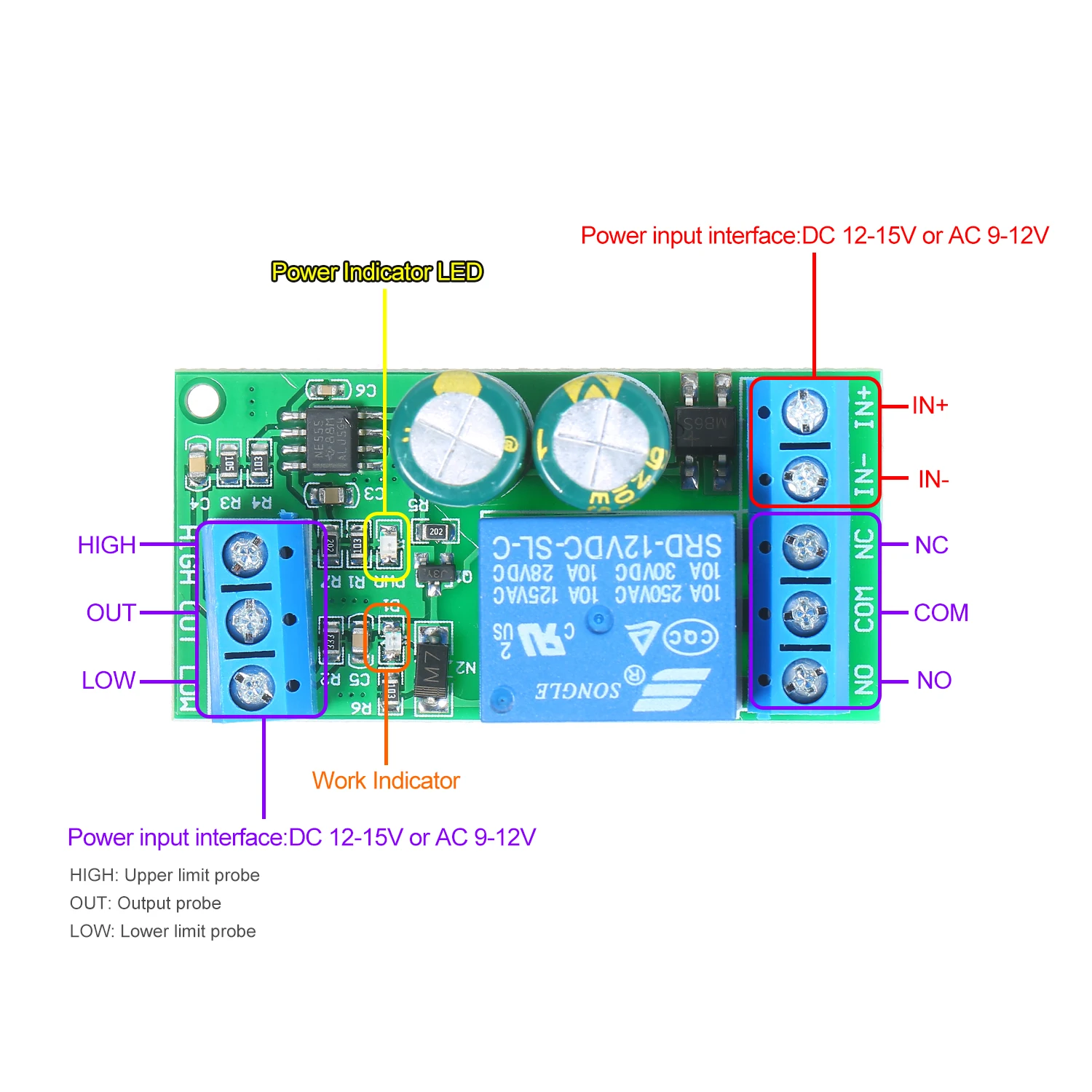 LC25A01 автоматический модуль контроллера уровня воды аквариумный аквариум
