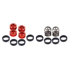 8 шт. металлические колесные обода и твердые шины для Wltoys K969 K989 Iw04M Iw02 Mini-Z Mini-Q Mini-D 128 3  4