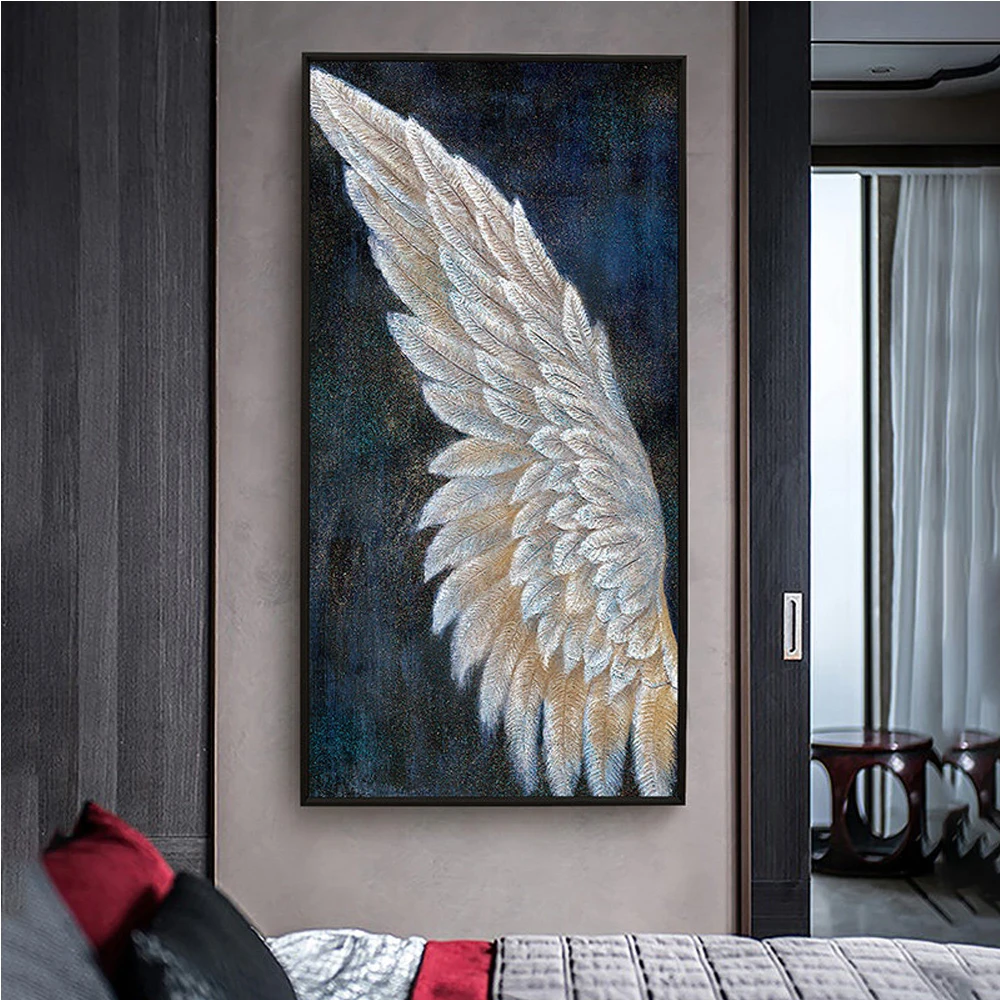 

Wings diy round diamond painting cross stitch set 5d diamond embroidery full square drill mosaic by hand angel gift,N299