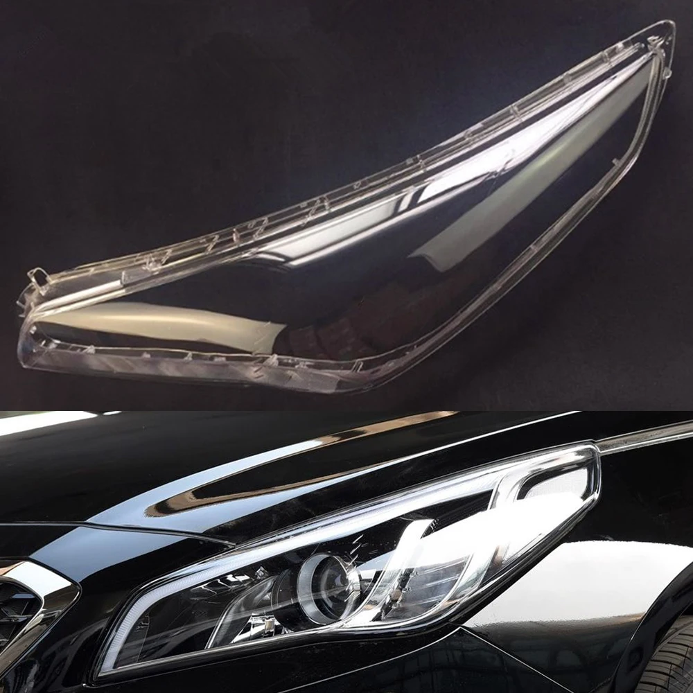 Driver Side Для hyundai Sonata крышка фары автомобиля фары объектив замена прозрачное стекло Передняя Авто оболочка Крышка - Цвет: Driver Side