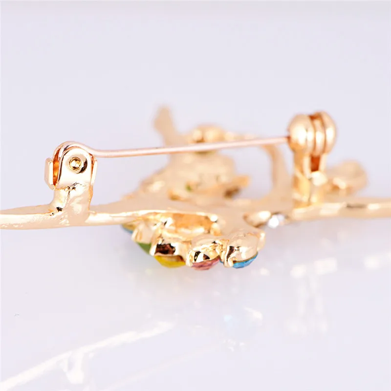 

NEW Girl Full Colourful Rhinestone Pins Women Jewelry Wholesale Cute Angle Brooches Fashion Ballerina Ballet Dancing