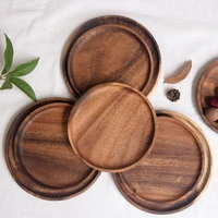 black walnut wood food fruit cake candy pan dishes storage home fruit tray dried fruit plate tea coffee snack trays