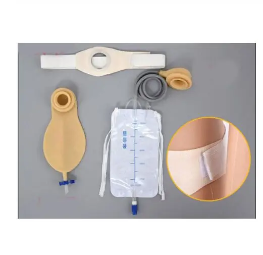 Обхват талии сбоку мочи мешок латекс односторонние мочевых для сбора писсуар