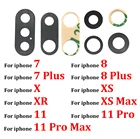 Стеклянная крышка для объектива с клейкой лентой для Iphone 6 6S 7 8 Plus X XR XS 11 12 Pro Max Mini