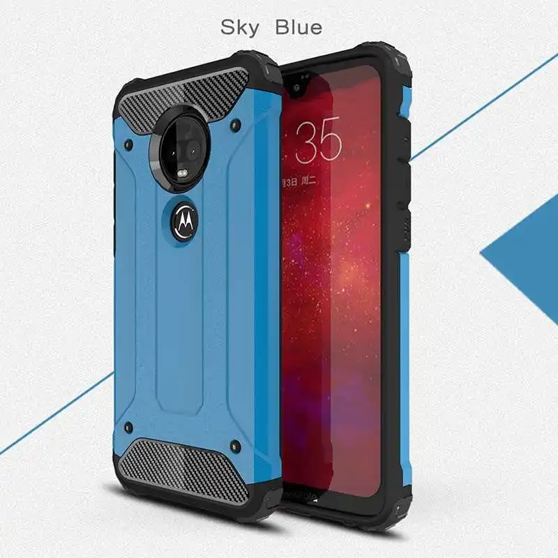 Mokoemi железная Броня ударопрочная для Motorola Moto G7 G6 G5s G5 Play чехол для Motorola Moto G7 G6 G5s G5 Plus чехол для телефона - Цвет: Sky Blue