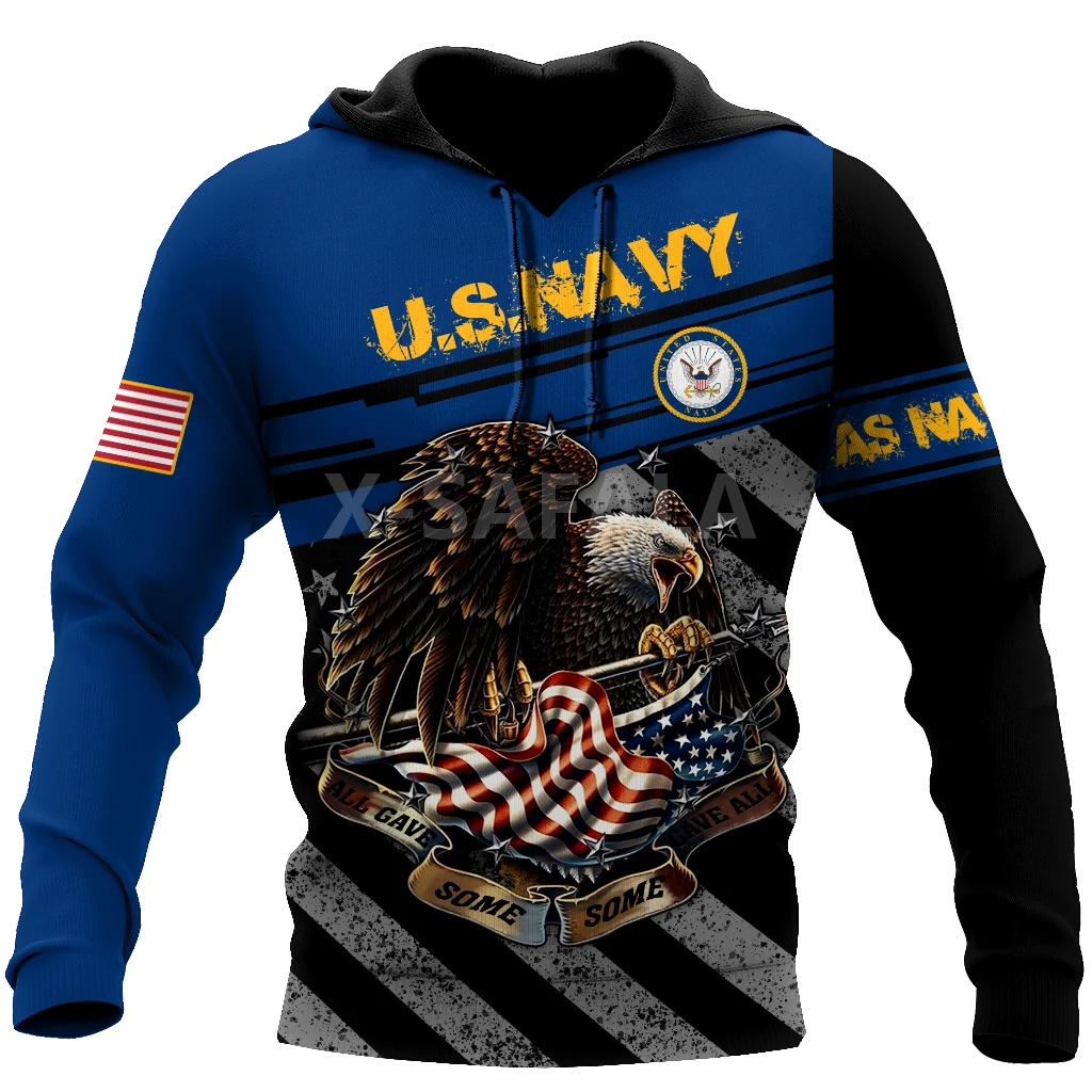 

Unisex US Navy USA Veteran 3D Print Spring Autumn Hoodies Man Women Harajuku Outwear Zipper Up Jacket Casual Pullover Sweatshirt
