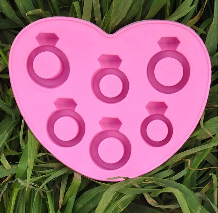 

Ice Tray Diamond Love Ring Ice Cube Style Freeze Ice Cream Maker Mould Special Tool for Hot Summer Wholesale