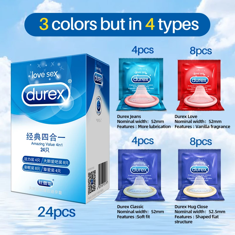 Презервативы Durex плотно прилегающая Экстра Lubricanted из натурального латекса ультра